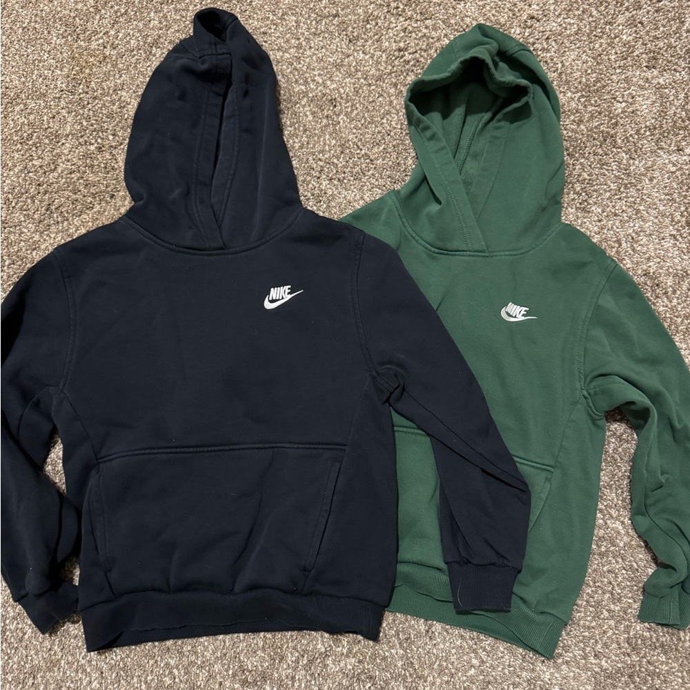 Two Nike Youth Med Hoodies